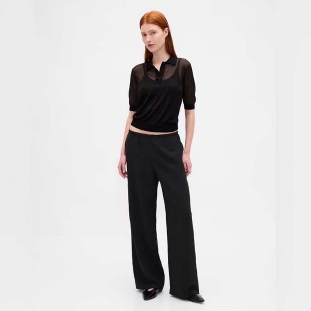 NWT! GAP Black Easy Wide-Leg Pants - Multiple🩷 818696